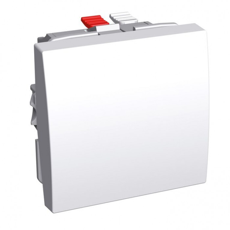 Переключатель 1-клавишный Schneider Electric ALTIRA, скрытый монтаж, белый, ALB44051