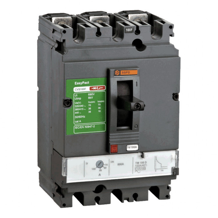 АВТ. ВЫКЛ. Compact CVS 250F 36kA 3P 200A