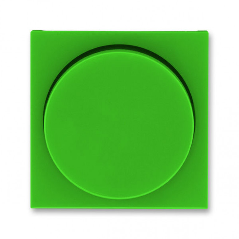 Накладка на светорегулятор поворотный ABB LEVIT, зеленый // дымчатый черный, 2CHH940123A4067
