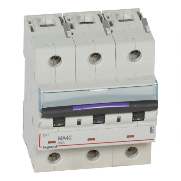 Автоматический выключатель Legrand DX³ 3P 40А (MA) 50кА, 410254