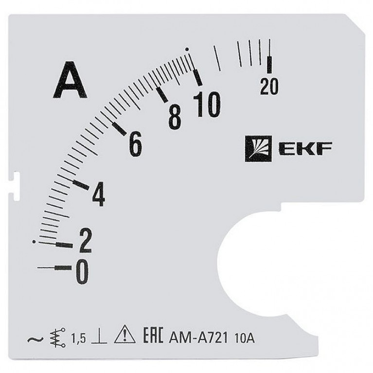Шкала сменная для A721 10//5А-1,5 EKF PROxima