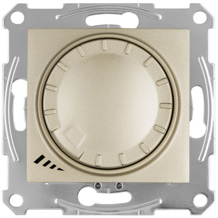 Светорегулятор поворотно-нажимной Schneider Electric SEDNA, 400 Вт, титан, SDN2201268