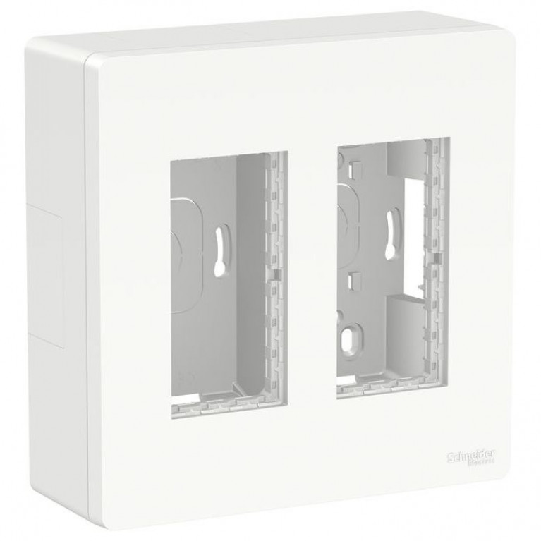UNICA SYSTEM+ БЛОК открытой установки 2х2 БЕЛЫЙ