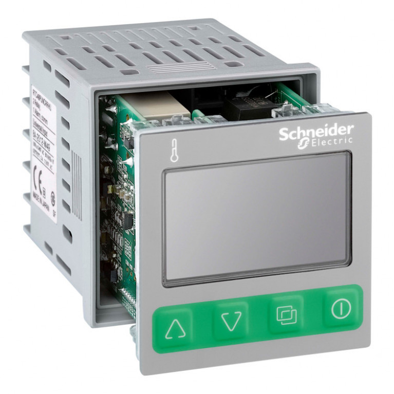 ТЕМПЕРАТ. КОНТР., 48 x 48, УНИВЕРС. ВХ., 1 АВАР., 1 РЕЛ., 24 V AC|DC, MODBUS