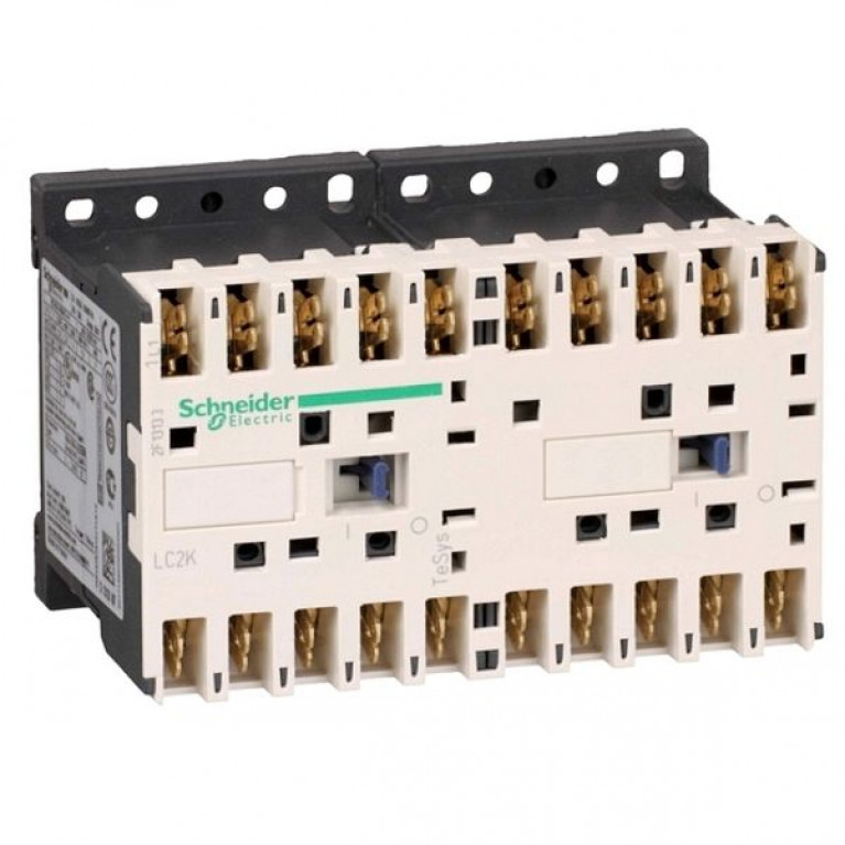 Реверсивный контактор Schneider Electric TeSys LC2K 3P 6А 400//220В AC 2.2кВт, LC2K06107M7