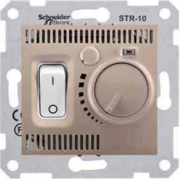 Термостат для теплого пола Schneider Electric SEDNA, с датчиком, титан, SDN6000368