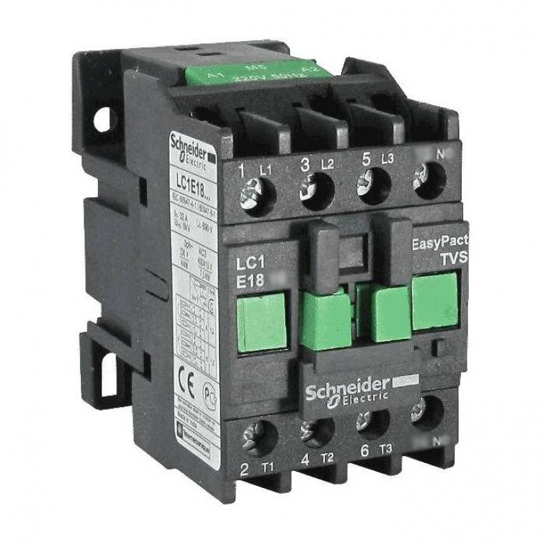 Контактор Schneider Electric EasyPact TVS 3P 18А 400//110В AC, LC1E1810F5