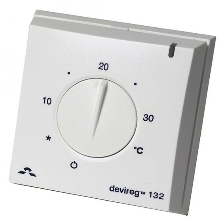 Термостат для теплого пола Danfoss DEVIREG, с датчиком, белый, 140F1011