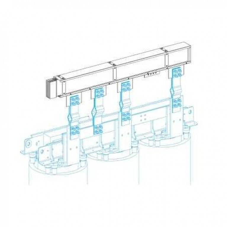 ВВОДНЫЙ БЛОК ДЛЯ СУХИХ ТРАНС. N2, 3L+PE, Cu, 1000А