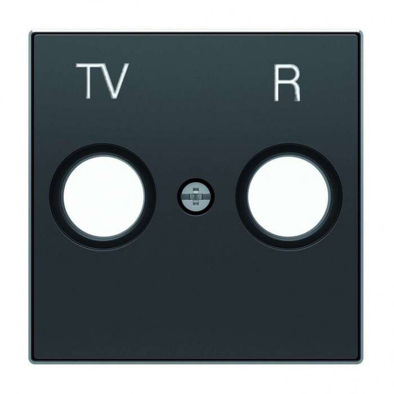 Накладка на розетку телевизионную ABB SKY, черный бархат, 2CLA855000A1501