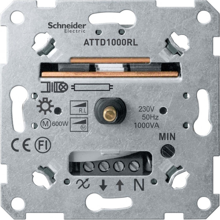 Механизм поворотного светорегулятора Schneider Electric коллекции Merten, 1000 Вт, MTN5135-0000