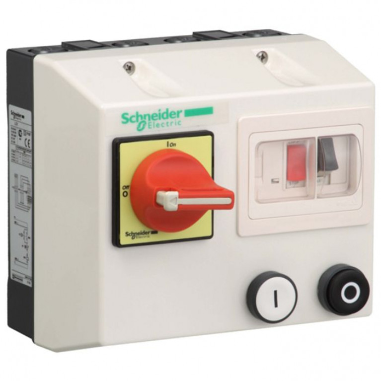 Пускатель в корпусе Schneider Electric TeSys LG 23А, 9кВт 400//380В, LG1D182Q721