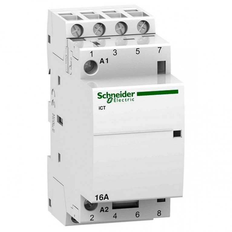 Модульный контактор Schneider Electric iCT 4P 16А 400//240В AC, A9C22814