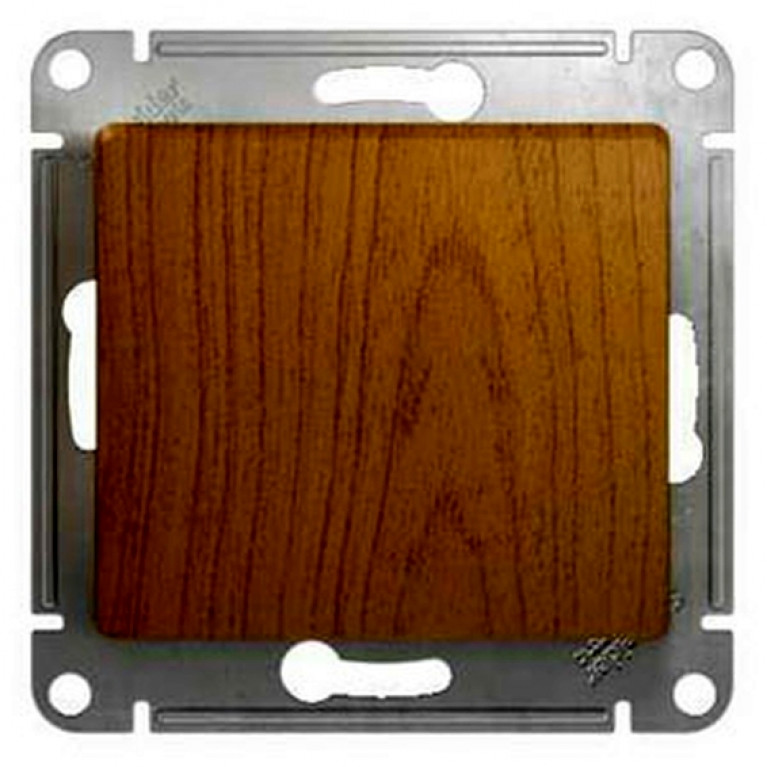 Переключатель 1-клавишный Schneider Electric GLOSSA, скрытый монтаж, дуб, GSL000561