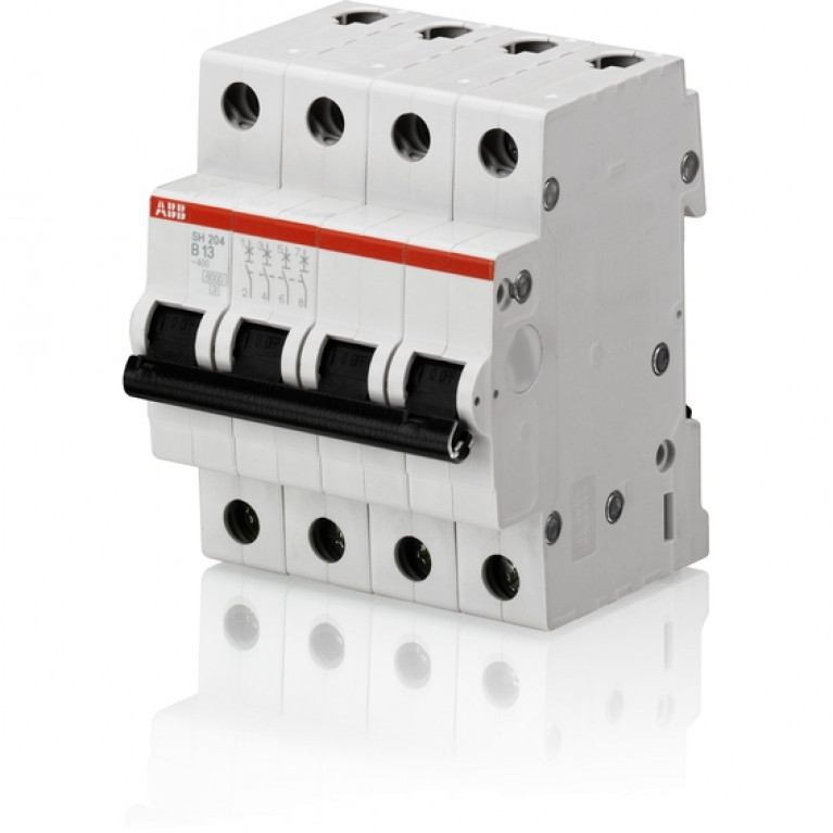 Автоматический выключатель ABB SH200L 4P 25А (C) 4.5кА, 2CDS244001R0254