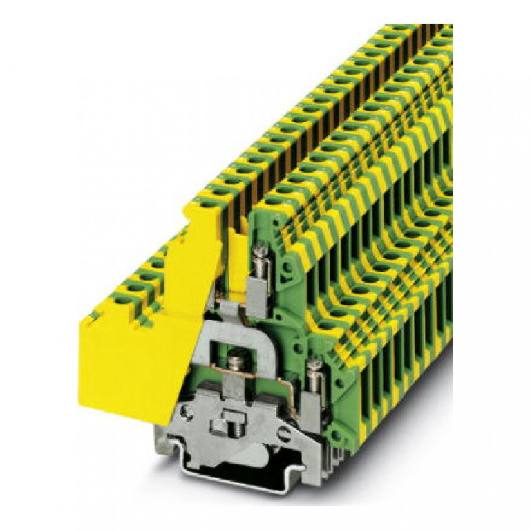 Клемма защитного провода PHOENIX CONTACT 0,2.4 мм², желто-зеленый, 3007123