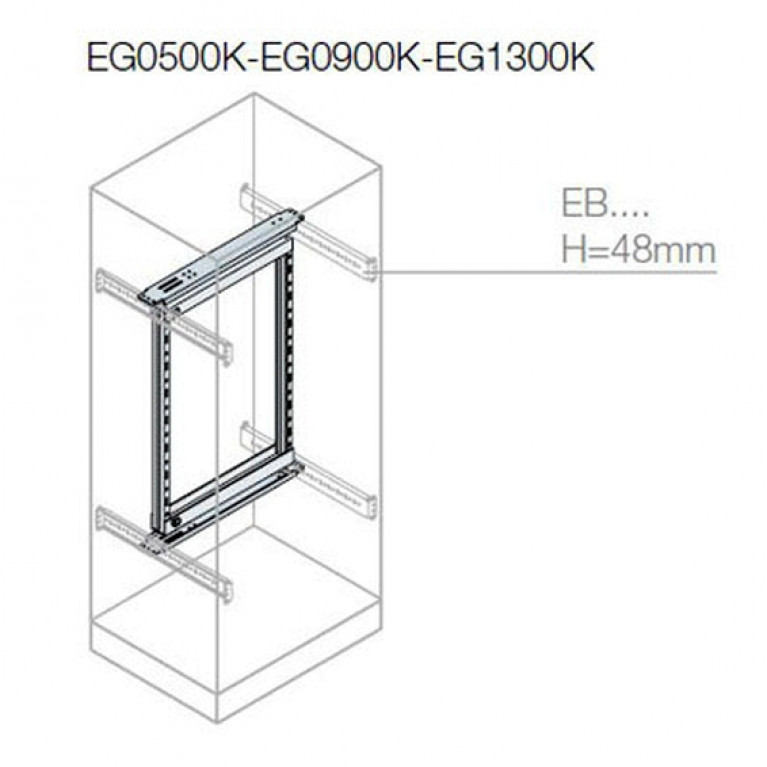 Рама 19 дюймов поворотная, 9HE 500x600мм