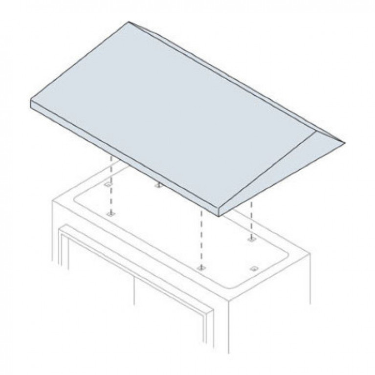 Крыша антидождевая для шкафов SR 400X150мм ШхГ