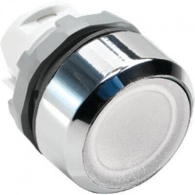 Кнопка MP2-21W белая (только корпус) с фиксацией с подсветкой
