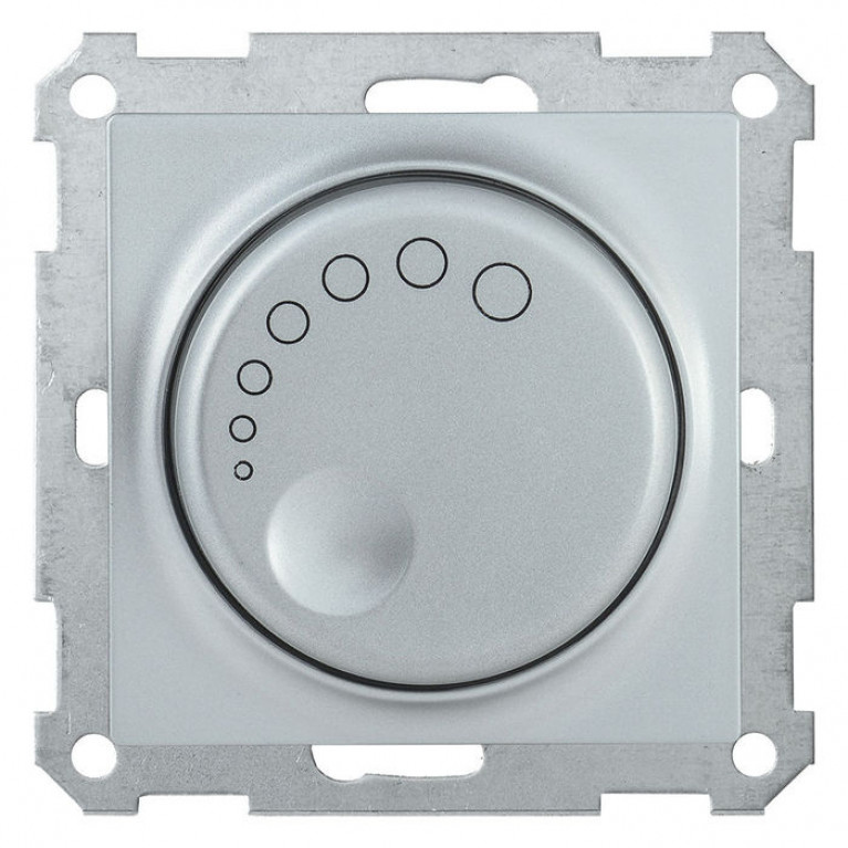 Светорегулятор поворотный IEK BOLERO, 600 Вт, серебристый, EDB11-0600-K23