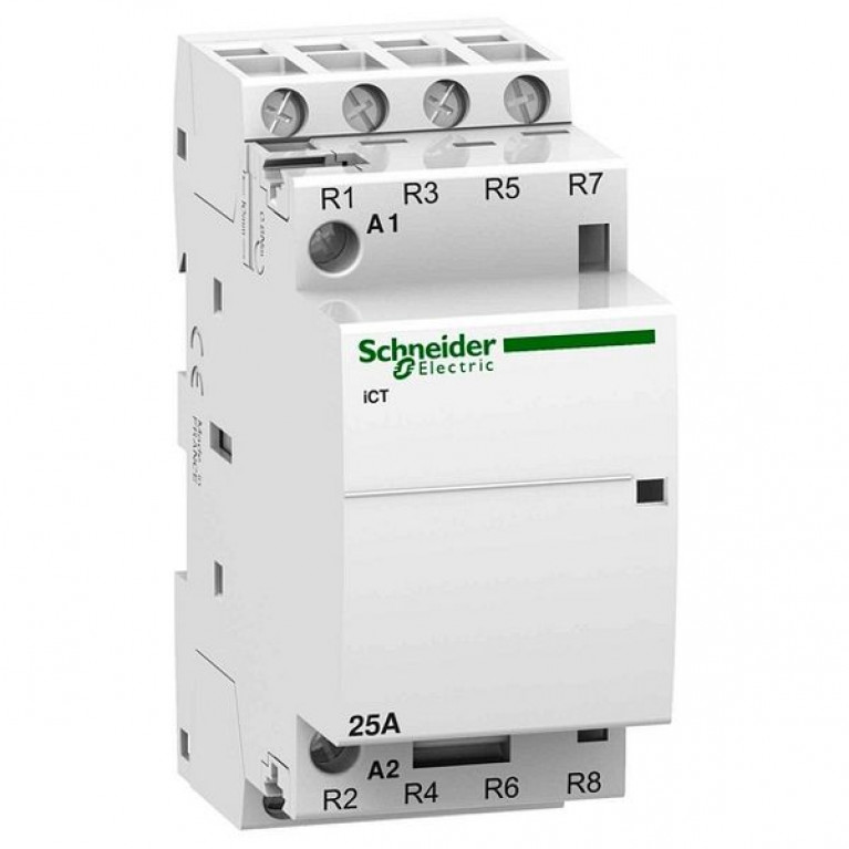 Модульный контактор Schneider Electric iCT 4P 25А 400//240В AC, A9C20837