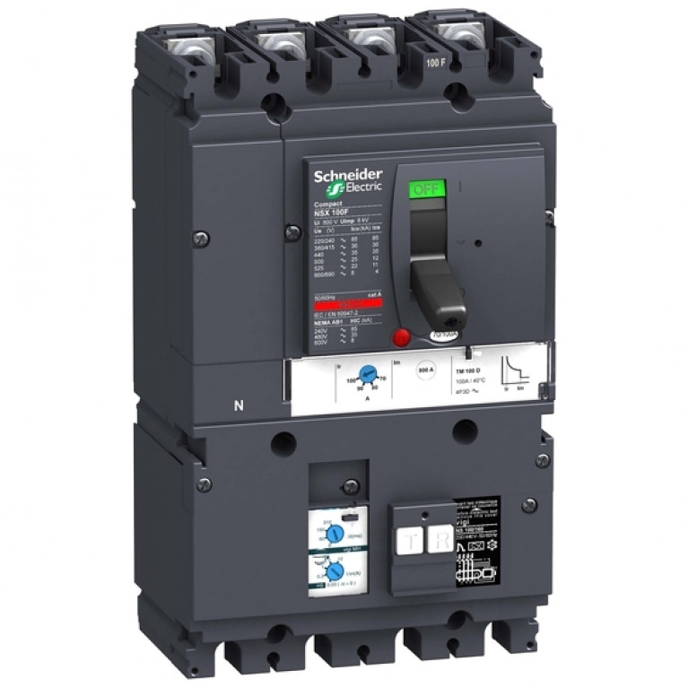 Силовой автомат Schneider Electric Compact NSX, 25кА, 4P, 100А, LV429703