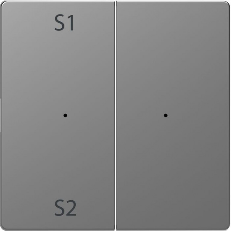 Клавиша двойная Schneider Electric MERTEN D-LIFE, нержавеющая сталь, MTN5226-6036