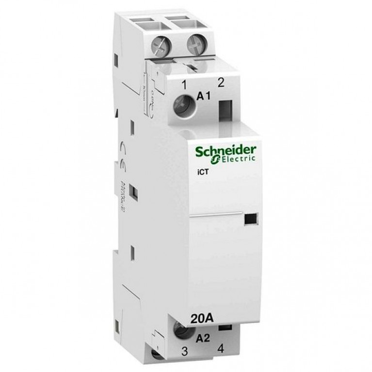 Модульный контактор Schneider Electric iCT 2P 20А 230//240В AC, A9C22722