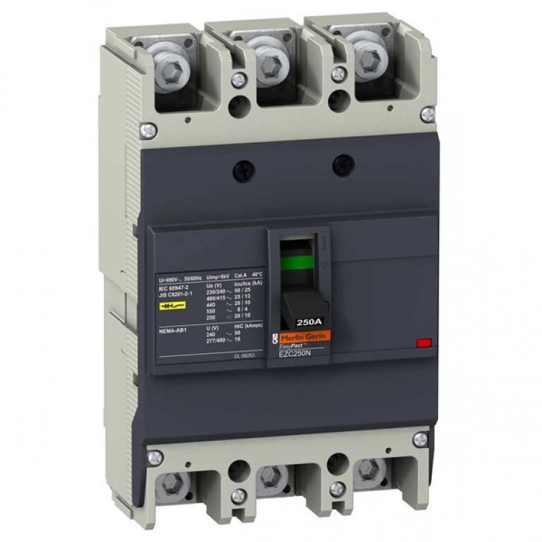 Силовой автомат Schneider Electric Easypact EZC TM-D, 25кА, 3P, 175А, EZC250N3175