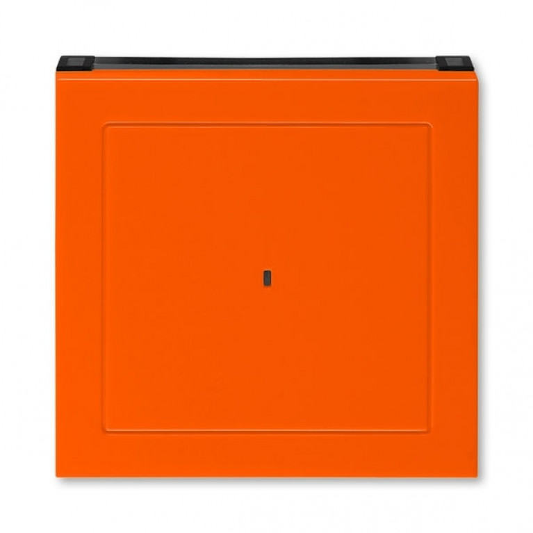Накладка на карточный выключатель ABB LEVIT, оранжевый // дымчатый черный, 2CHH590700A4066