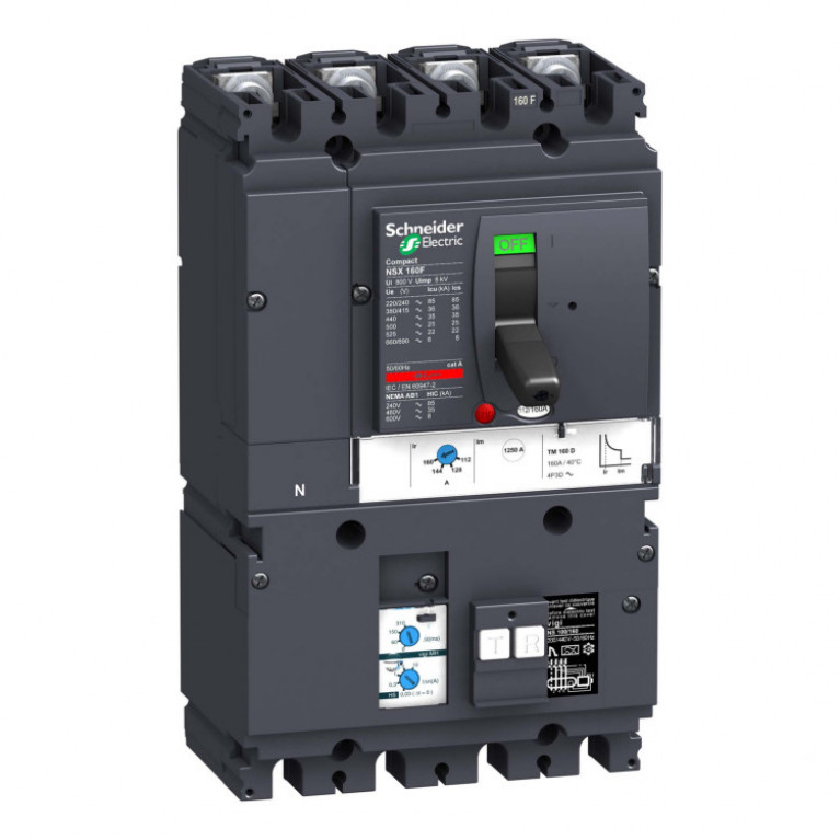 Силовой автомат Schneider Electric Compact NSX, 25кА, 4P, 160А, LV430360