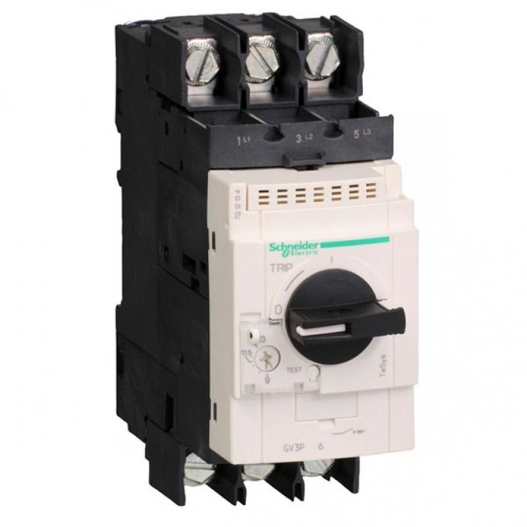 Силовой автомат для защиты двигателя Schneider Electric TeSys GV3 65А 3P, термомагнитный расцепитель, GV3P656