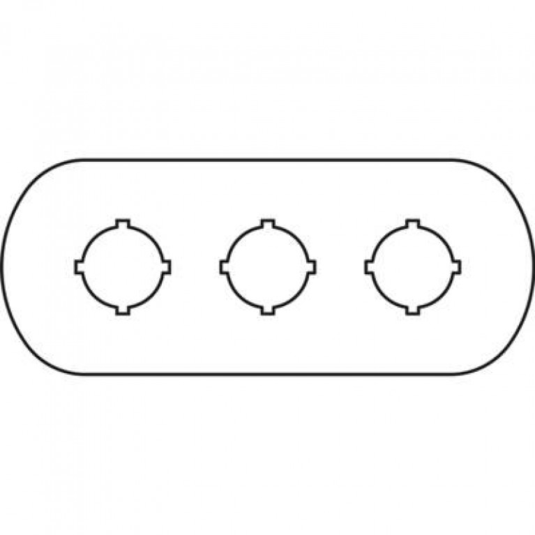 Шильдик MA6-1003 (3 места) для пластикового кнопочного поста
