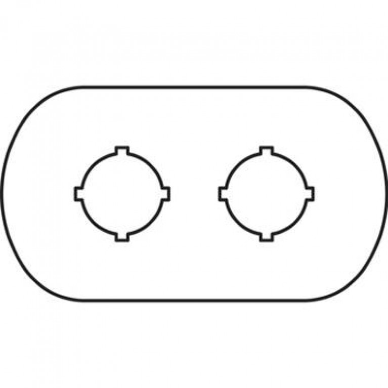 Шильдик MA6-1002 (2 места) для пластикового кнопочного поста