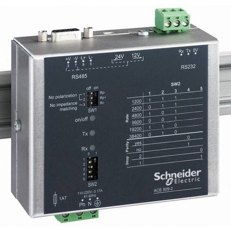 ПРЕОБРАЗОВАТЕЛЬ ТИПА ACE909-2 ДЛЯ ЛИНИИ СВЯЗИ RS232//RS485