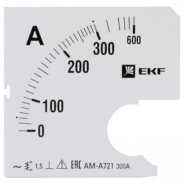 Шкала сменная для A721 300//5А-1,5 EKF PROxima