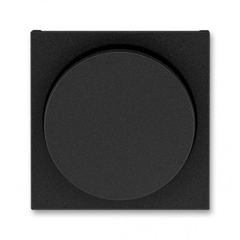 Накладка на светорегулятор поворотный ABB LEVIT, антрацит // дымчатый черный, 2CHH940123A4063