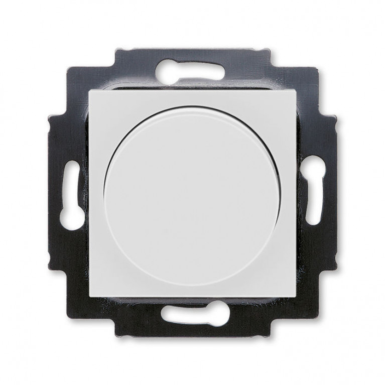 Светорегулятор поворотно-нажимной ABB LEVIT, 600 Вт, серый // белый, 2CHH942247A6016