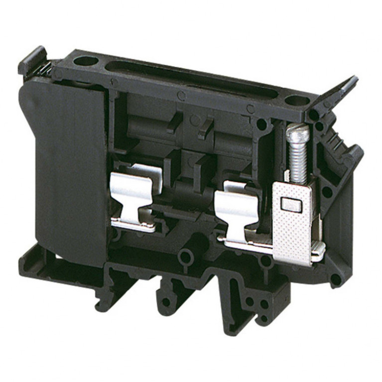 Клеммник винтовой Schneider Electric 4мм², черный, NSYTRV42SF6