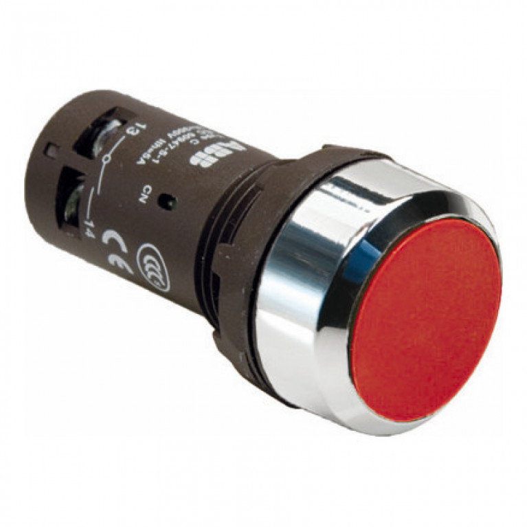 Кнопка CP2-30R-10 красная с фиксацией 1HO