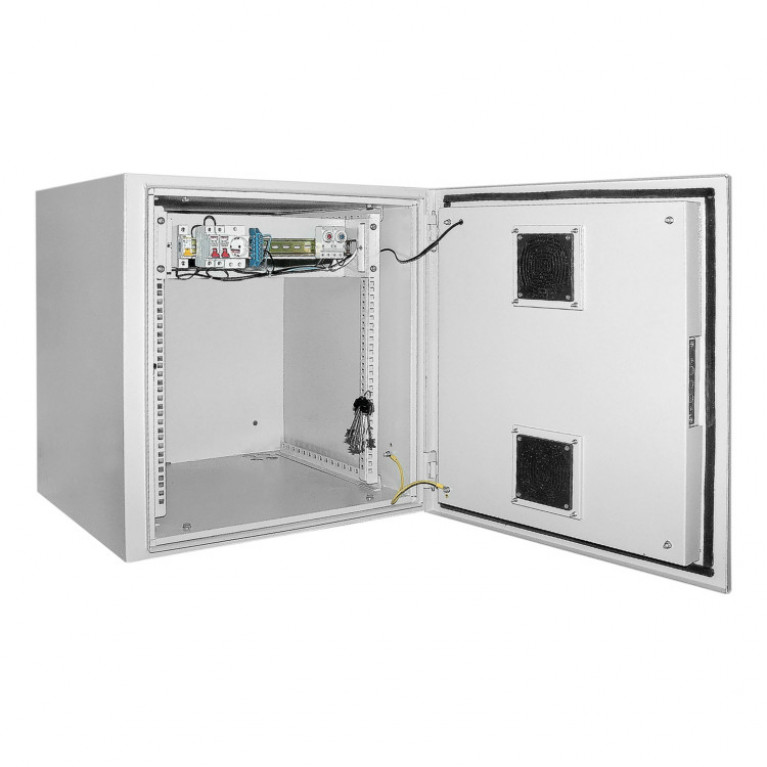 ITK Шкаф уличный 19 9U 650x600, IP55 металл дверь, серый
