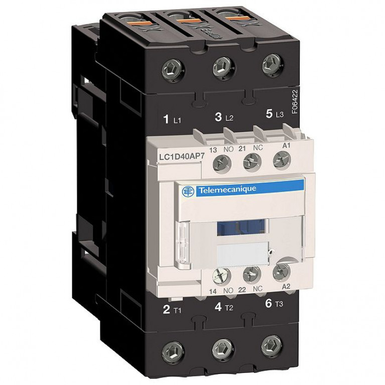 Контактор Schneider Electric TeSys LC1D EVERLINK 3P 40А 400//110В AC 18.5кВт, LC1D40A5F7TQ
