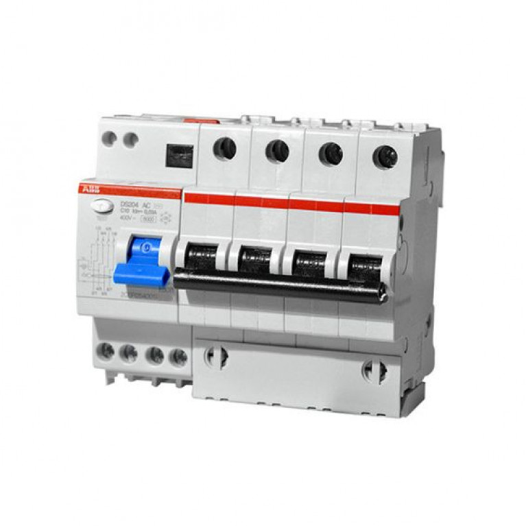 Дифавтомат ABB DS200 4P 16А (C) 6кА 30мА (AC), 2CSR254001R1164