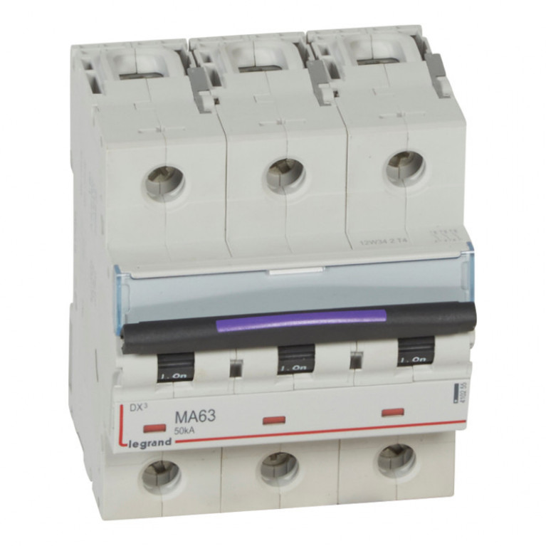 Автоматический выключатель Legrand DX³ 3P 63А (MA) 50кА, 410255