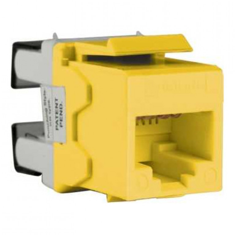 Модуль RJ45 Keystone Кат.6 UTP Жёлтый