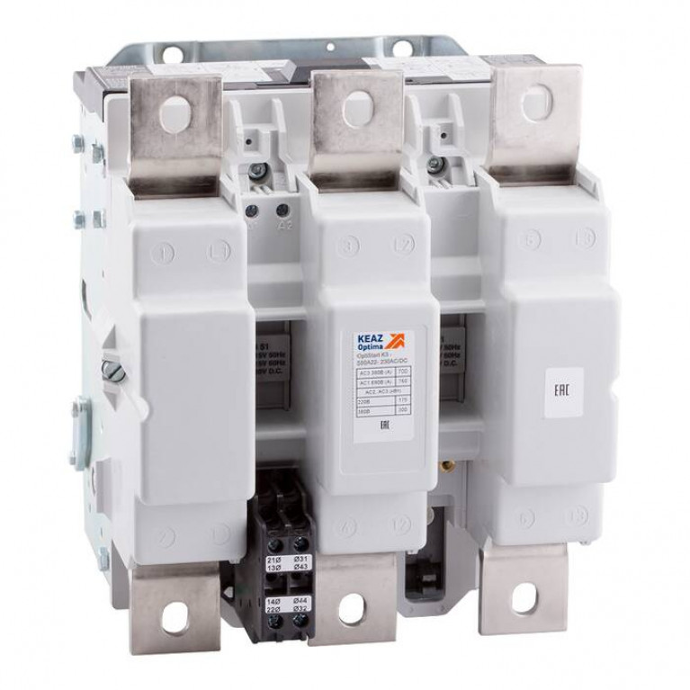 Контактор КЭАЗ OptiStart K3 3P 550А 380//110В AC//DC 300кВт, 117556