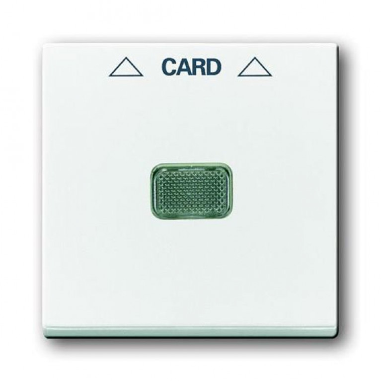 Накладка на карточный выключатель ABB BASIC55, альпийский белый, 2CKA001710A3864