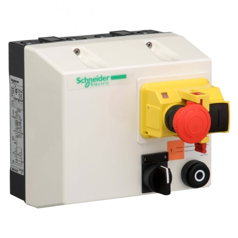 Реверсивный пускатель в корпусе Schneider Electric TeSys LJ 1А, 0.55кВт 400//24В, LJ8K06Q706