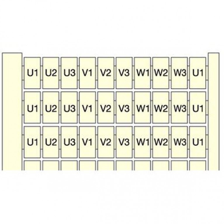 Маркировка RC65 10x(U1-U3-V1-V3-W1-W3)