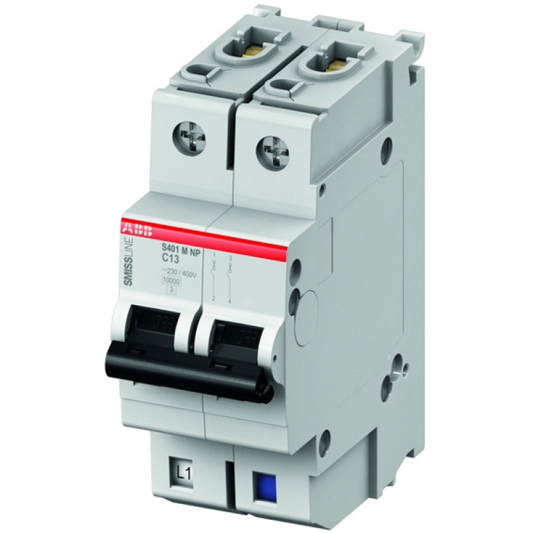 Автоматический выключатель ABB S400M 1P+N 20А (K) 25кА, 2CCS571103R8487